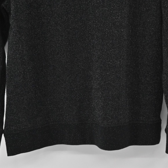 American Eagle Black Shimmer Sweater Womens Size M Cotton Blend Sweatshirt Style - Picture 12 of 12